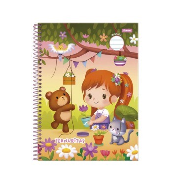 CADERNO CALIGRAFIA ESPRIAL TERNURITAS
